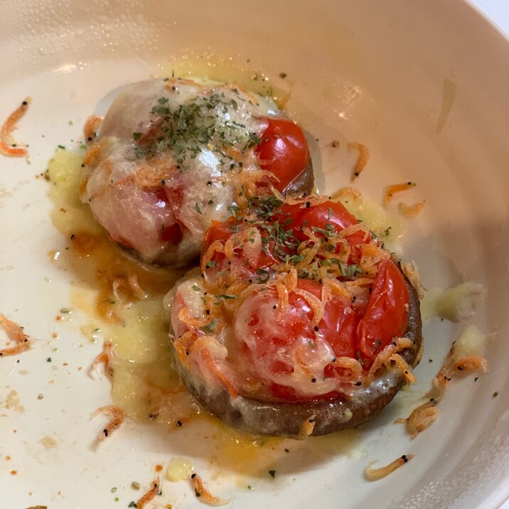 しいたけのトマトチーズ 簡単 レシピ 作り方 By みぃゃんっ 楽天レシピ